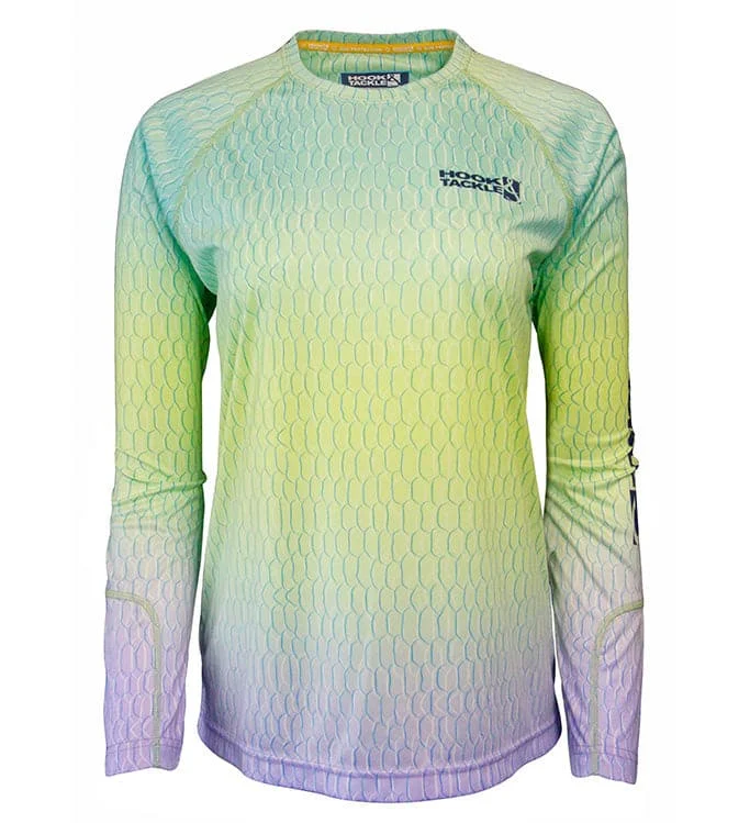 fishing tackle shops near me-Women's Fish Scale L/S UV Fishing Shirt