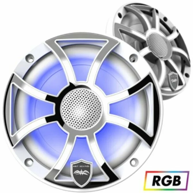 fishing kayaks for big guys-Wet Sound - Revo High Output Component Style 6.5" Marine Coaxial Speakers - STAINLESS OVERLAY