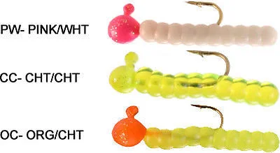 fishing rod repair-Stopper Whip'r Worm Fishing Jigs 1/32oz (Includes 3 Jigs) Multi Color WSWV32