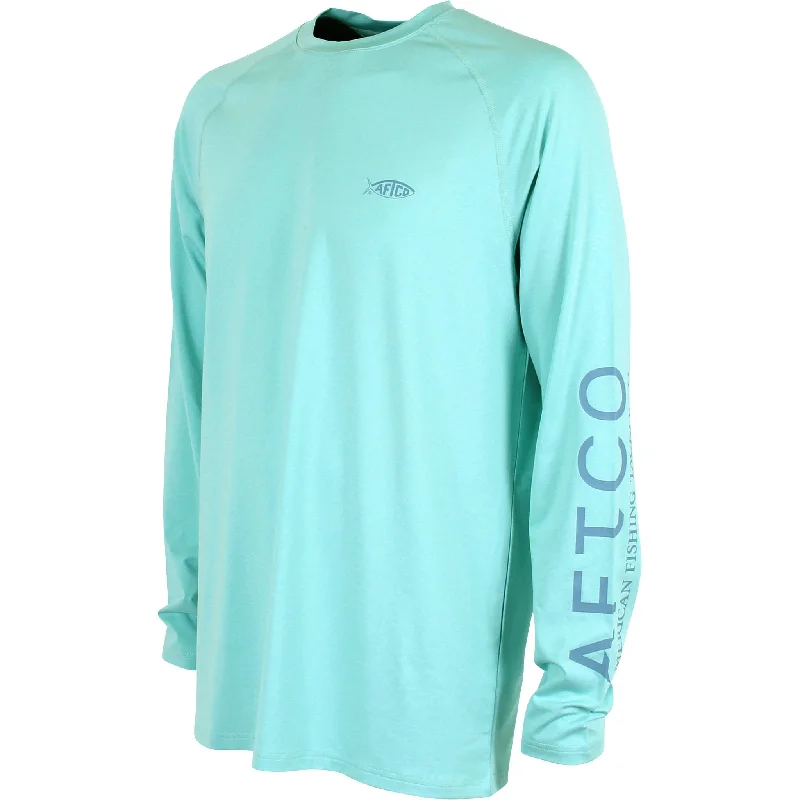 fishing boats with cabins-Aftco Samurai Long Sleeve Sun Protection Shirt