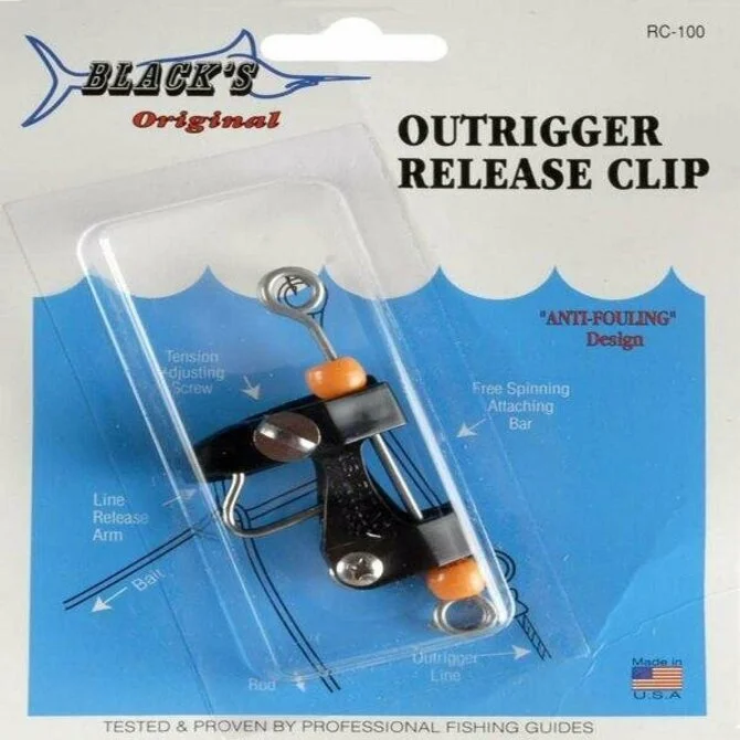 fishing tackle for trolling-Black's Marine - Outrigger Release Clip