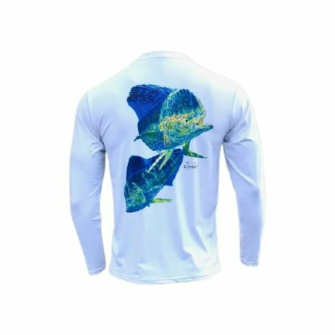 spinning reels for carp-Tormenter- Men's Performance Shirt- Electrified Mahi