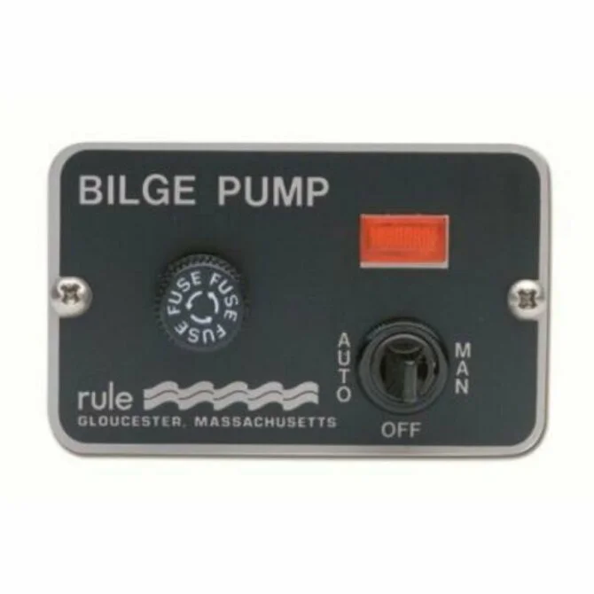 fishing rod holders-Rule - Deluxe Three-Way Lighted Panel Switch