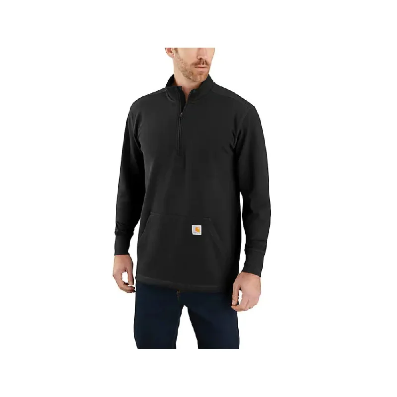 fishing bait for catfish-Carhartt Relaxed Fit Heavyweight Long Sleeve Half Zip Thermal Shirt