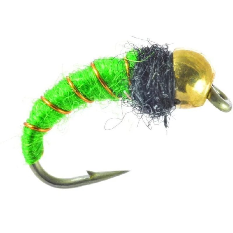 fishing rod guides replacement-Solitude Bead Head Caddis Larva Fly