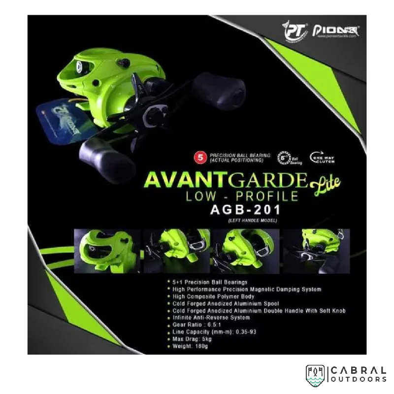 artificial lures for car fishing-Pioneer Avantgrade Low Profile Baitcasting Reel