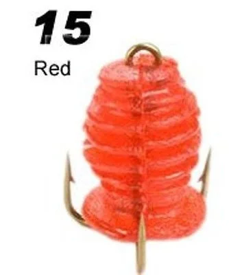 fishing knots for trolling-Stopper Catfish Bait Ball Red Twelve Per Pack Fishing Lures CBB3PK-15