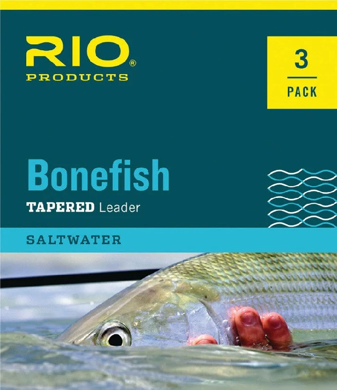 fishing tackle for kids trolling-Bonefish Leaders 8.8 - 3 Pack