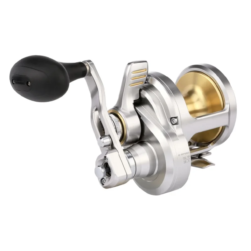 fishing poles for kids-Talica 12 II A Two-Speed Lever Drag Right Conventional Reel - (TAC12IIA)