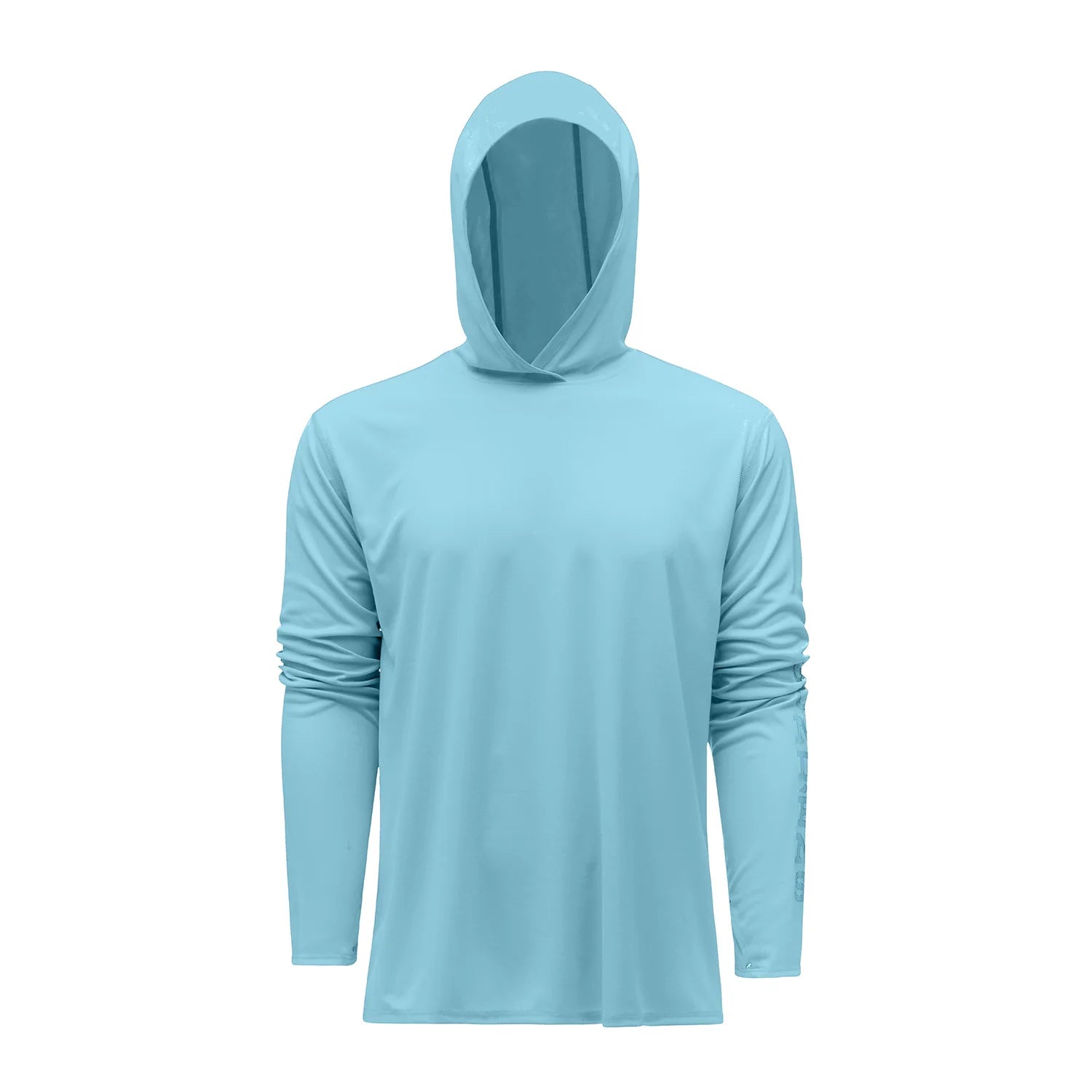 spinning reels for deep sea-Grundens Men's Tough Sun Hoodie - Aquamarine