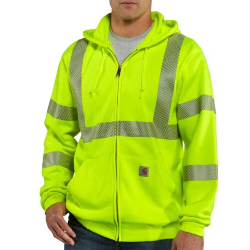 fishing boats for freshwater-Carhartt - Men's Class 3 High-Visibility Zip-Front Sweatshirt