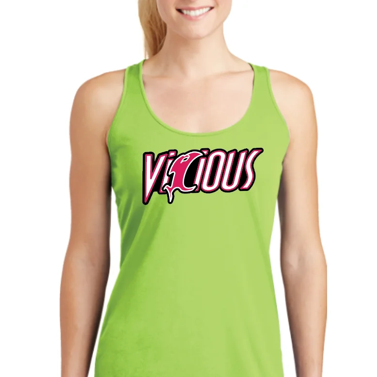 catfish fishing line types-Vicious Fishing Racer Back Tank - Color Options