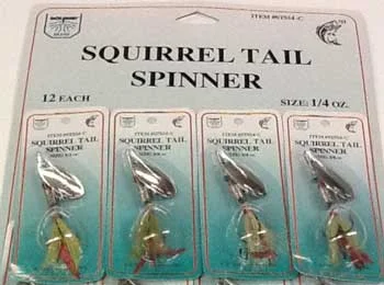 carp fishing tackle boxes-Squirrel Tail Spinners