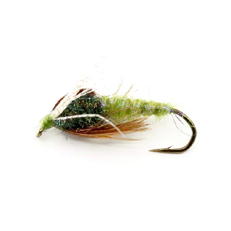 fishing rod holders-Ron's Caddis Pupa Light Olive