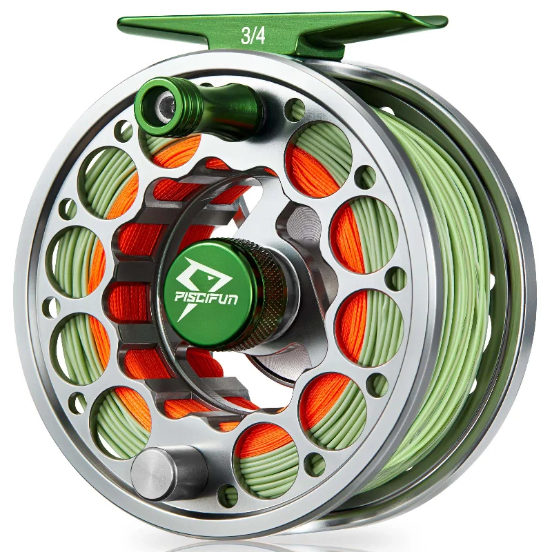 baitcasting reels for freshwater-Piscifun Sword Fly Fishing Reel, CNC-Machined Aluminum Alloy sale