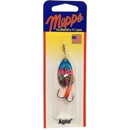 fishing nets for kids-Mepps Aglia Plain Treble Spinner Size 3 Rainbow Trout 1/4 Oz - B3 Rbt