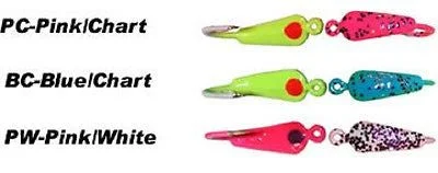 artificial lures for carp-Moon Jigs Assorted Colors New Moon Size 8 Lures (Three Jigs Included) 68-8