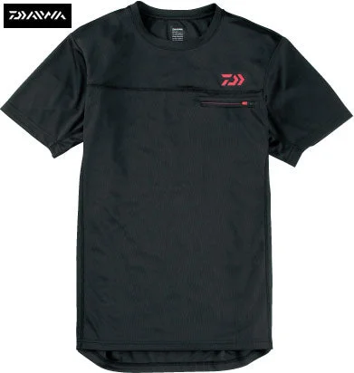 fishing kayaks for deep sea-NEW DAIWA JAPAN SHORT SLEEVE BASE LAYER T-SHIRT BLACK SIZES MED - XXL JDM