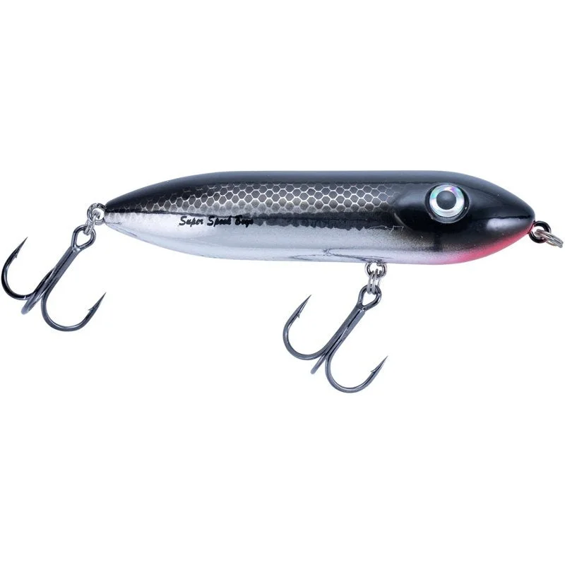 artificial fishing lures-Heddon X923502 Super Spook Boyo 3 Topwater Fishing 3/8 Oz Black Shiner Lure