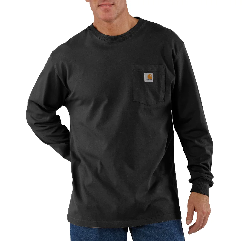 fishing bait for carp-Carhartt Loose Fit Heavyweight Long Sleeve Pocket T-Shirt