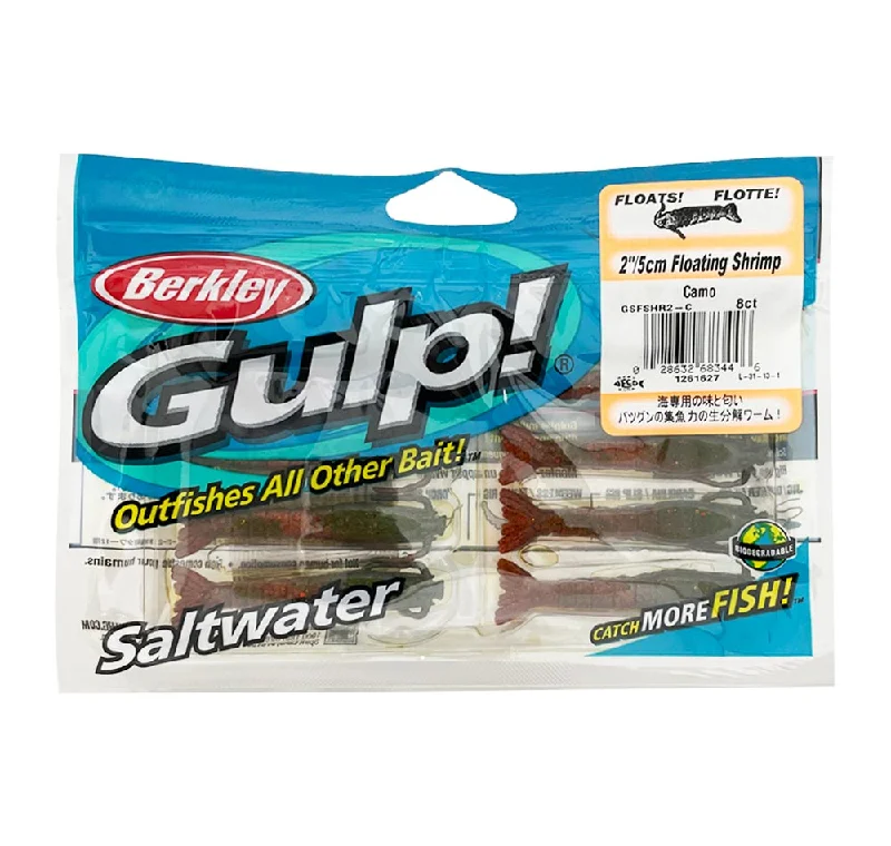 fishing tackle for women trolling-Berkley Gulp Floating Shrimp Soft Plastics