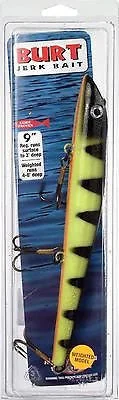 fishing poles for carp-Musky Mania 9" Weighted Burt Glitter Perch WB-16 Lure