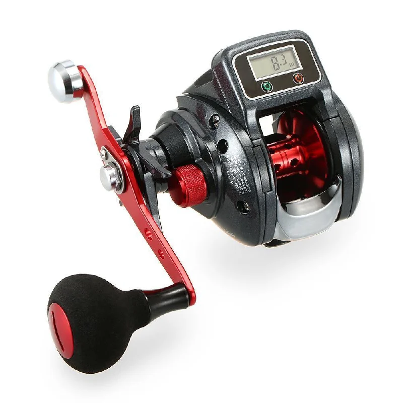 fishing tackle for trout-LED Display Lure Bait Casting Fishing Reel