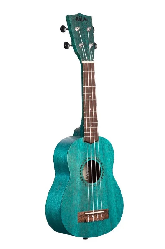 fishing tackle for kids-Watercolor Meranti Ocean Blue Soprano Ukulele