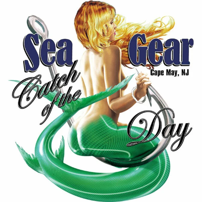 fishing rod combos for saltwater-Sea Gear Catch of the Day Decal