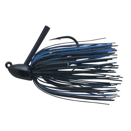 fishing tackle for camping fishing-Booyah Boo Jig Black Blue 1/2 Oz.