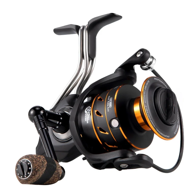 fishing rod reel combos-Dr.Fish Full Aluminum Spinning Reel 1000-4000