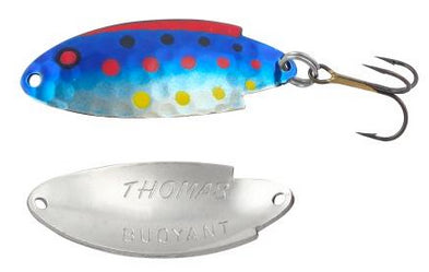 fishing line for trout fishing-THOMAS BUOYANT 1/6 0Z SILVER/BLUE