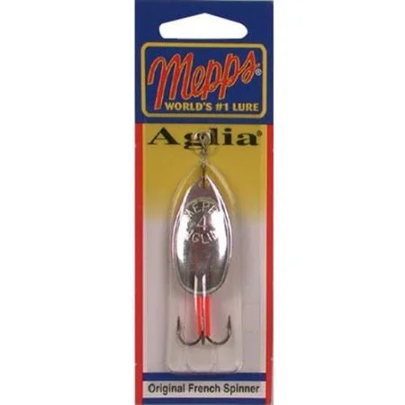 fishing tackle organizers-Mepps Aglia Inline Spinner 1/3 Oz Sz 4 - 1/3 Oz Silver