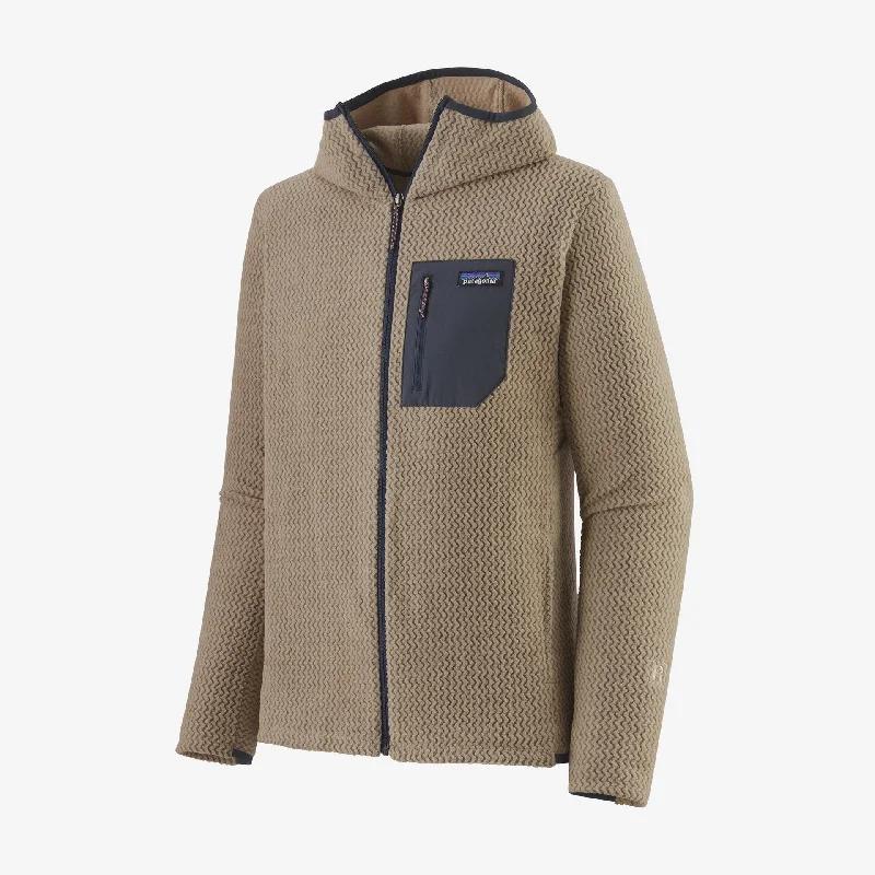 fishing bait for car fishing-Patagonia Men's R1 Air Full-Zip Hoody - Oar Tan