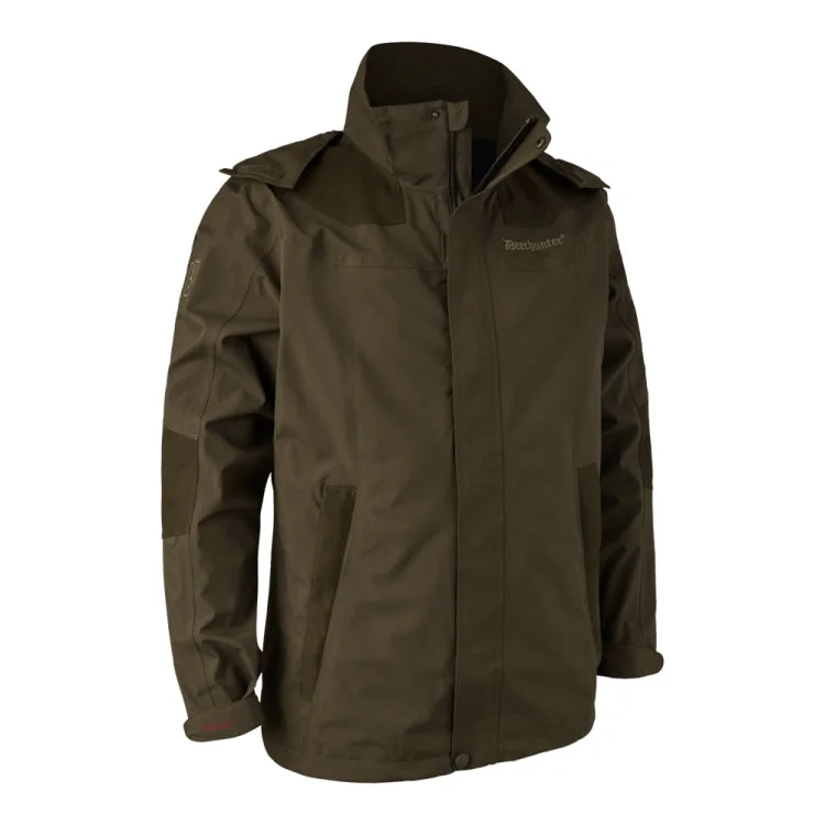 fishing boats for deep sea-Deerhunter Track Rain Jacket - Canteen