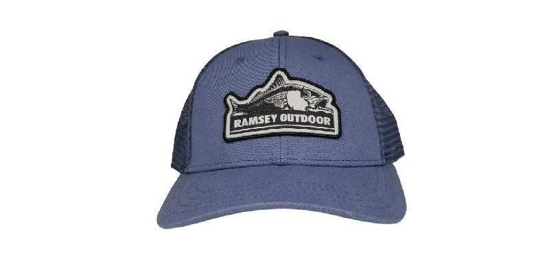 fishing hooks for carp fishing-Ramsey Fish Logo Trucker Hat