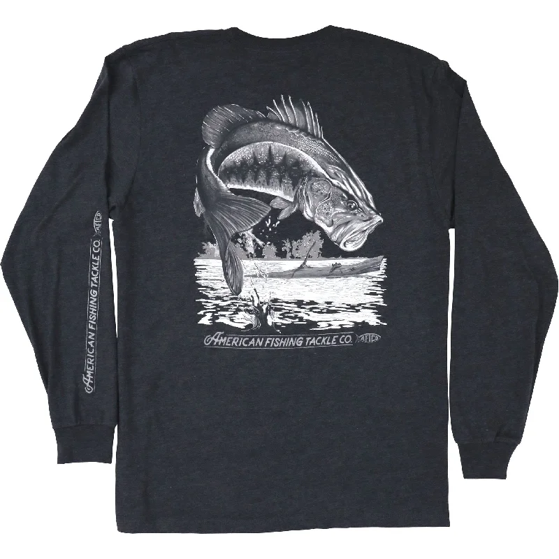 fishing gloves for summer-Aftco Basstastic LS T-Shirt