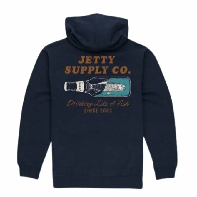 fishing reels for bank fishing-Jetty- Drinkfish Hoodie