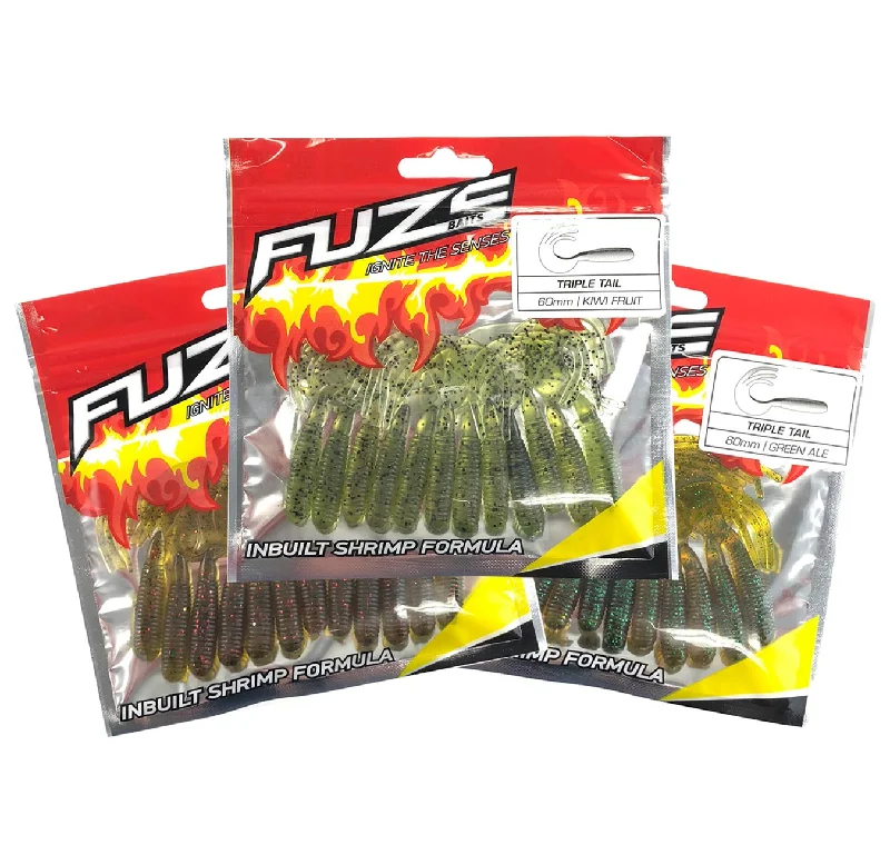 catfish fishing tackle for saltwater-Fuze Bream Soft Plastics Pack