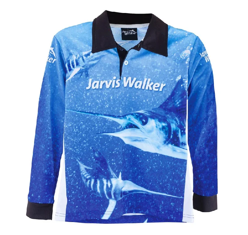 fishing gloves for fly fishing-Jarvis Walker Marlin Kids Fishing Shirt