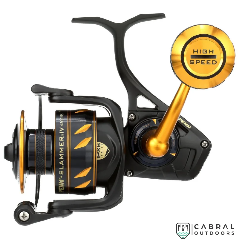 catfish fishing tackle-Penn Slammer IV 4500HS-6500HS High Speed Spinning Reel