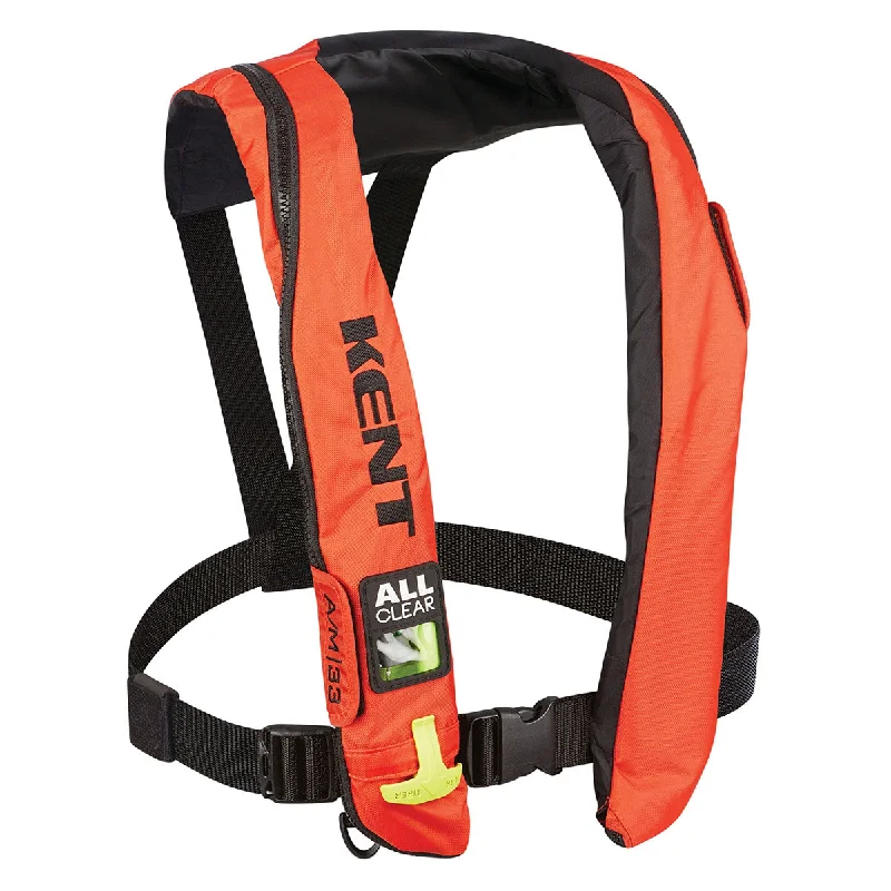 fishing tackle for women-A/M-33 All Clear Automatic/Manual Inflatable Life Jacket - Orange