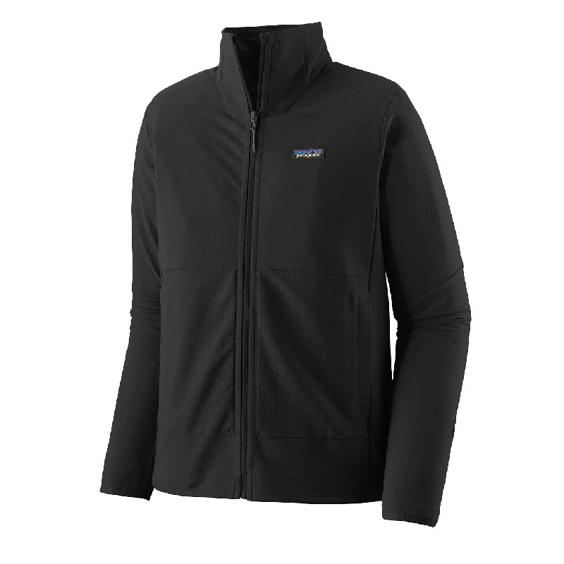 fishing reels for truck storage-Patagonia R1 TechFace Jacket Black