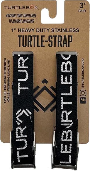 fishing nets for big fish-Turtlebox Audio Waterproof Bluetooth Speaker Tie Down Straps - 2 Pack