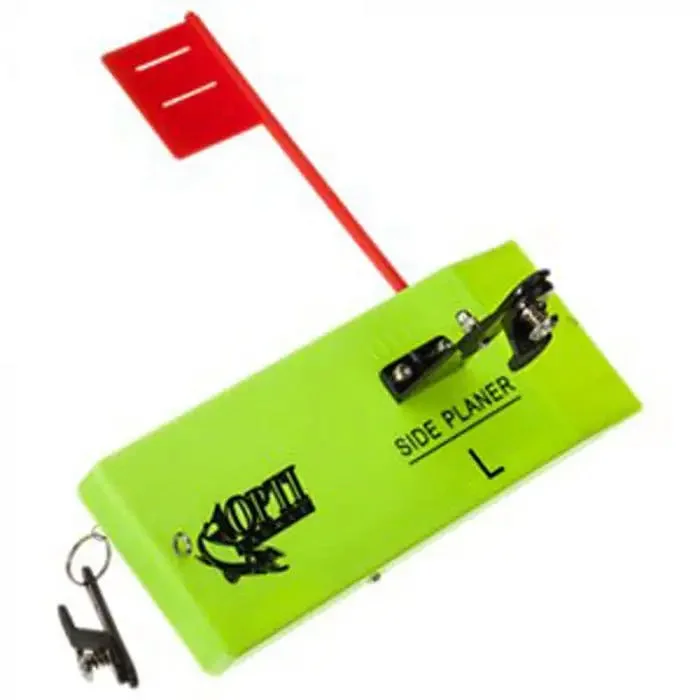 fishing line for ice fishing-Opti Tackle M Planerboard W/ Spring Flag Left