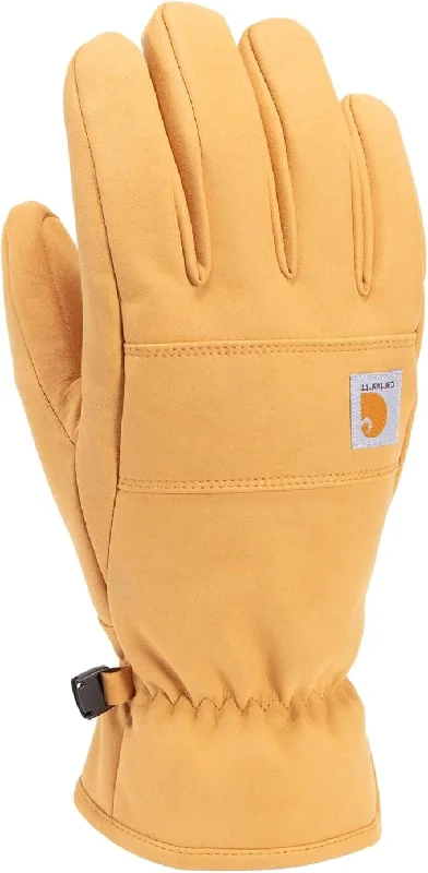 artificial lures for fly fishing-Men's Synthetic Leather Fleece-lined Glove