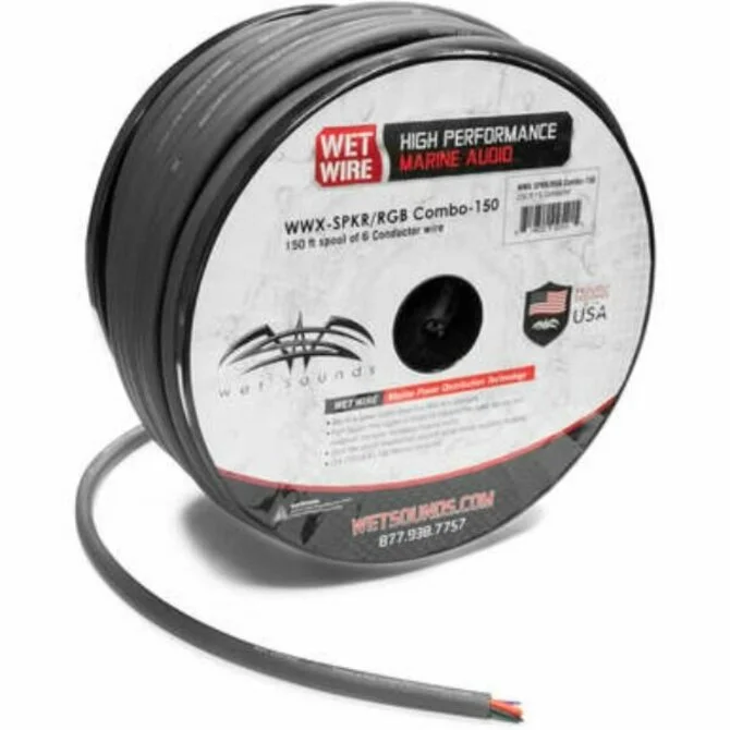 fishing reels for catfish-Wet Sound - Frosted Speaker/RGB Combo Wire - Per Foot