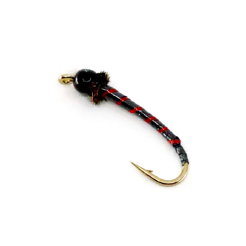 fishing hooks for catfish-Chironomid Black/Holo