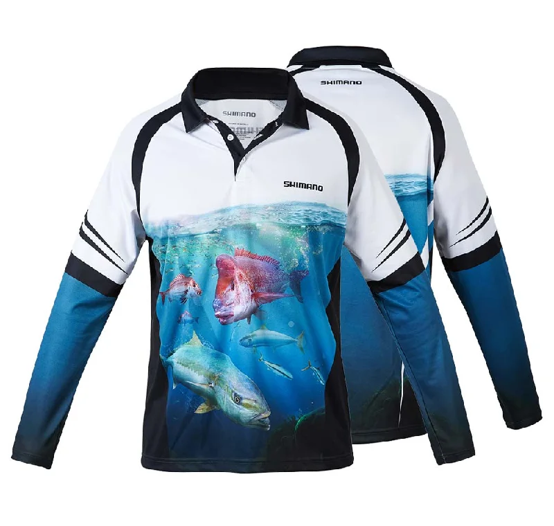 fishing boats for freshwater-Shimano Coltsniper Bottom Basher Fishing Shirt