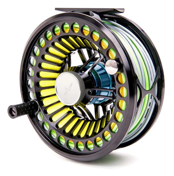 baitcasting reels for trolling-GUIDELINE VOSSO FLY REELS - GLOSSY SLATE BLACK